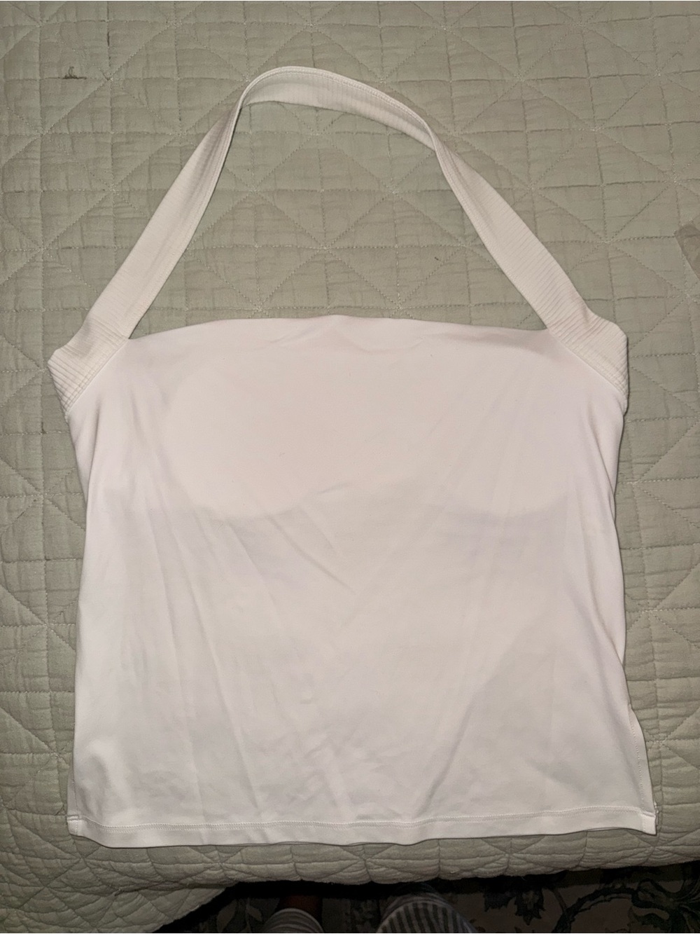 Women’s White Halter Neck Camisole Tank Top